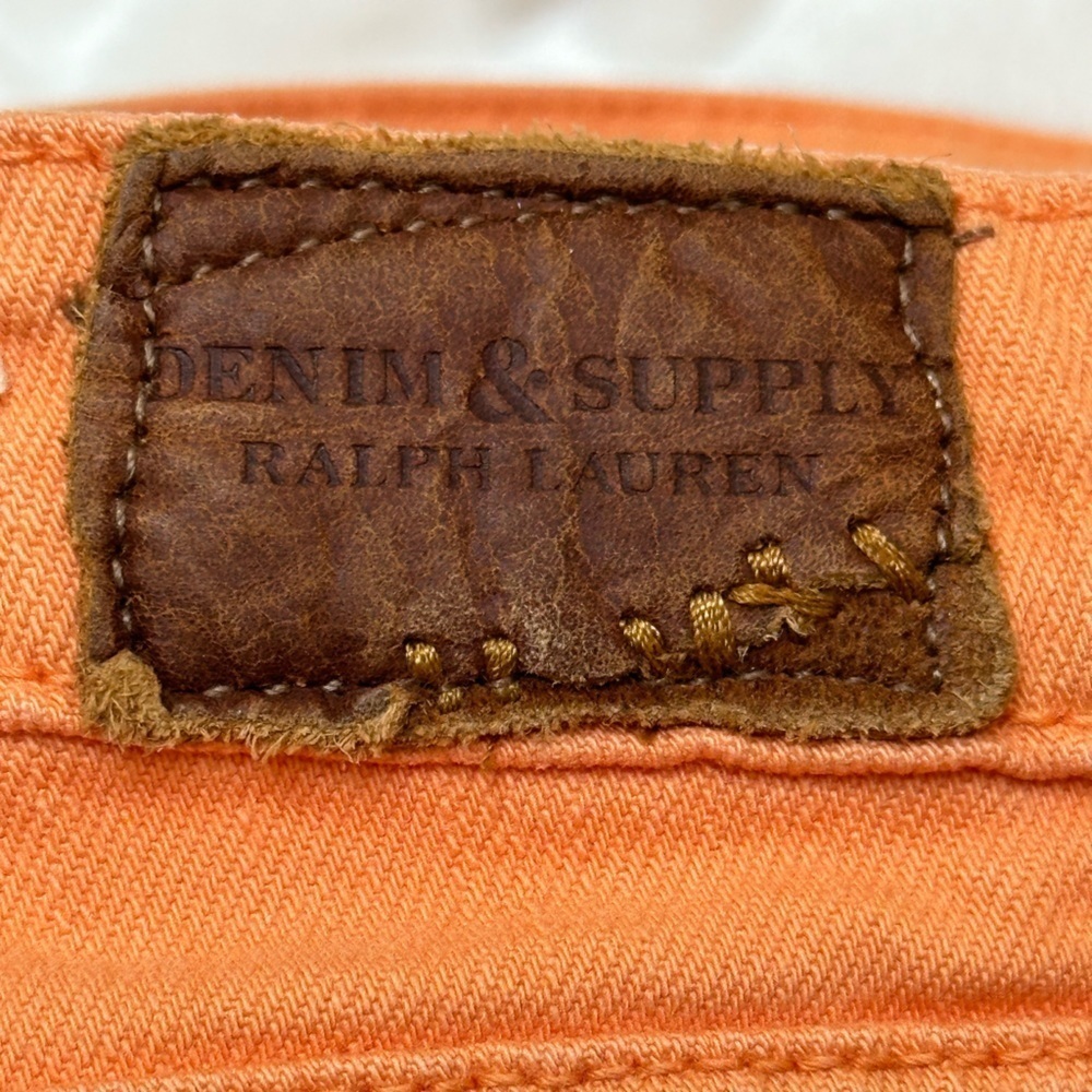 Ralph Lauren Denim & Supply Orange Cropped Jeans - Picture 7 of 13